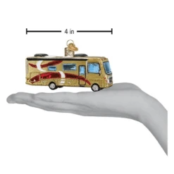 Old World Christmas Blown Glass Class A Motorhome Ornament -Glitter Shop image 769
