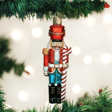 Peppermint Nutcracker Ornament Old World Christmas 3 Peppermint Nutcracker Ornament Old World Christmas