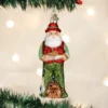 Fly Fishing Santa Ornament Old World Christmas -Glitter Shop image 82 5