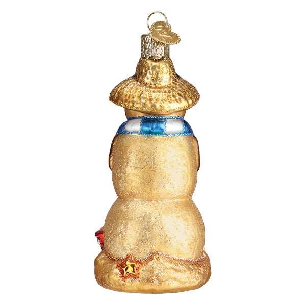 Old World Christmas Blown Glass Sand Snowman Ornament 4 Old World Christmas Blown Glass Sand Snowman Ornament - Image 2