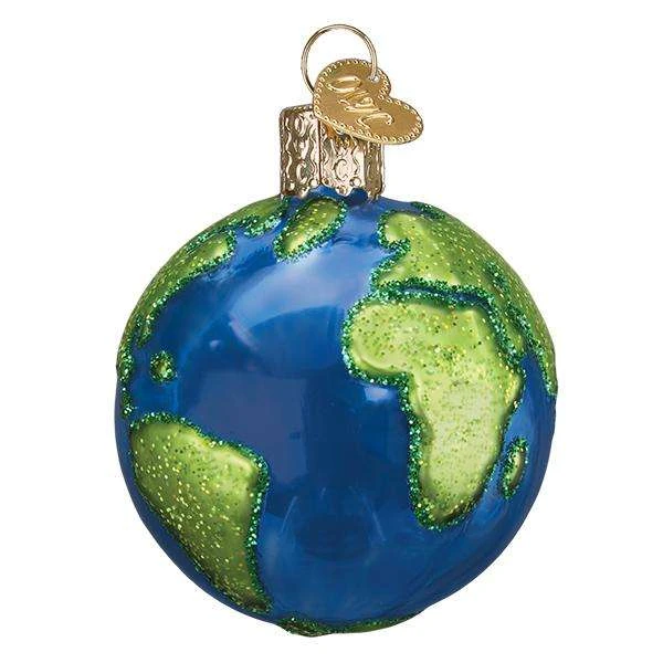 Old World Christmas Blown Glass NASA Earth Ornament 4 Old World Christmas Blown Glass NASA Earth Ornament - Image 2