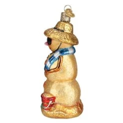 Old World Christmas Blown Glass Sand Snowman Ornament 7 Old World Christmas Blown Glass Sand Snowman Ornament -Glitter Shop image 88 1