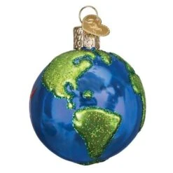 Old World Christmas Blown Glass NASA Earth Ornament 7 Old World Christmas Blown Glass NASA Earth Ornament -Glitter Shop image 88