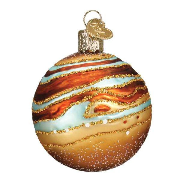 Old World Christmas Blown Glass Jupiter Ornament 4 Old World Christmas Blown Glass Jupiter Ornament - Image 2