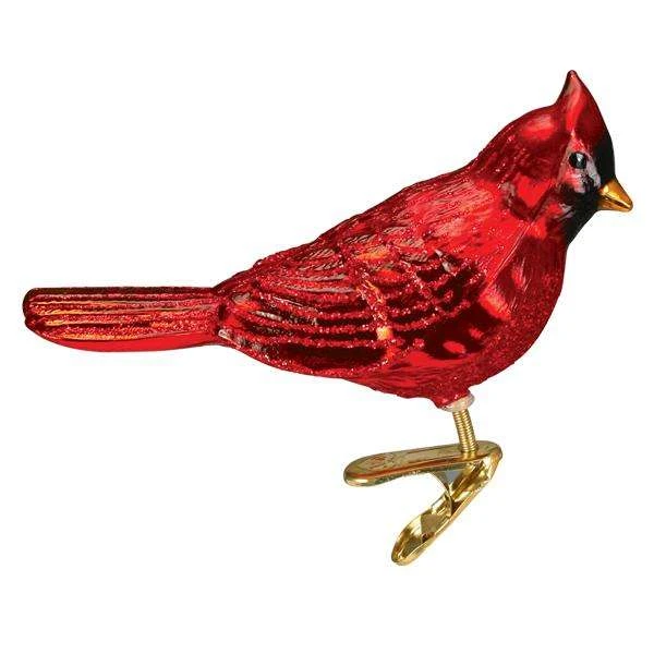 Shiny Red Northern Cardinal Ornament Old World Christmas 4 Shiny Red Northern Cardinal Ornament Old World Christmas - Image 2