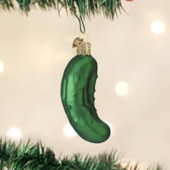 Old World Christmas Blown Glass Pickle Ornament