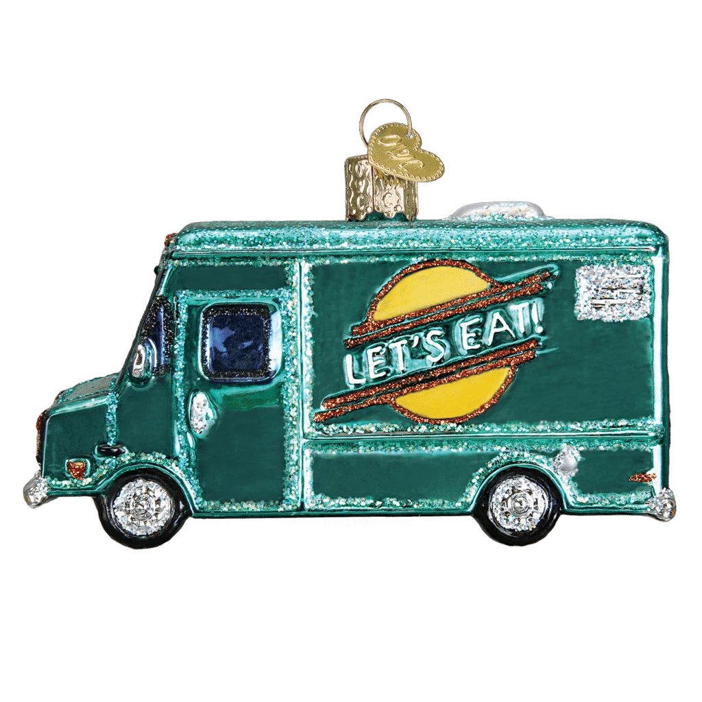Old World Christmas Blown Glass Food Truck Ornament 4 Old World Christmas Blown Glass Food Truck Ornament - Image 2