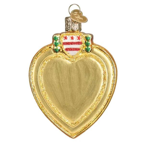 Old World Christmas Blown Glass Purple Heart Ornament 4 Old World Christmas Blown Glass Purple Heart Ornament - Image 2