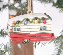 Christmas Lights Camper Ornament